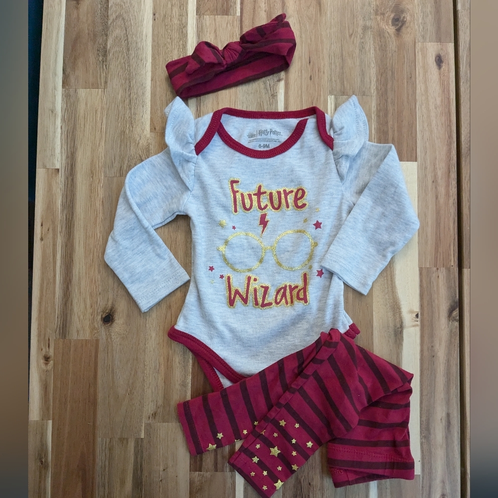Future Wizard Baby Outfit with Headband